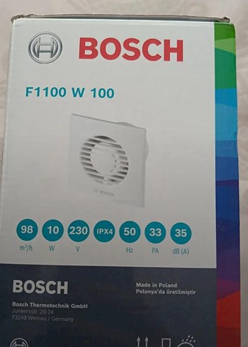 Beyaz Bosch F1100 W 100 Fan