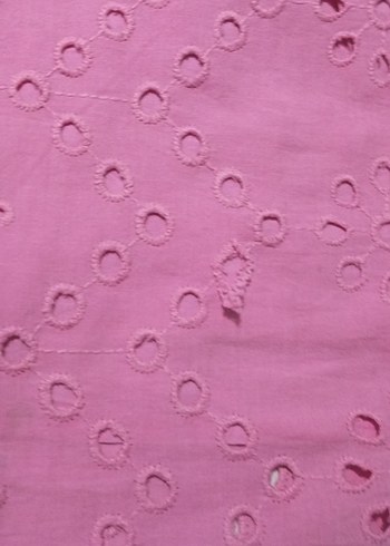Defacto Pembe Nakışlı Düğmeli Midi Kadın Elbise