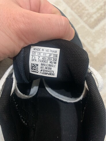 40 Beden siyah Renk Adidas erkek ayakkabı