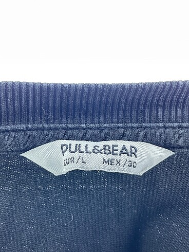l Beden siyah Renk Pull and Bear Sweatshirt %70 İndirimli.