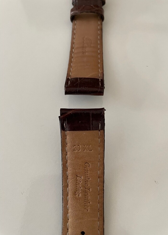 Hakiki Deri Saat Kordonu (Vintage) - Görsel 2