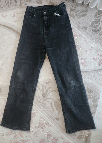 Gri Midi Kadın Denim Pantolon