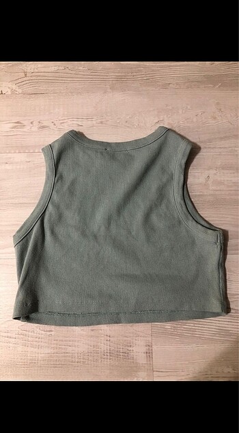 m Beden Su Yeşili Kısa Crop