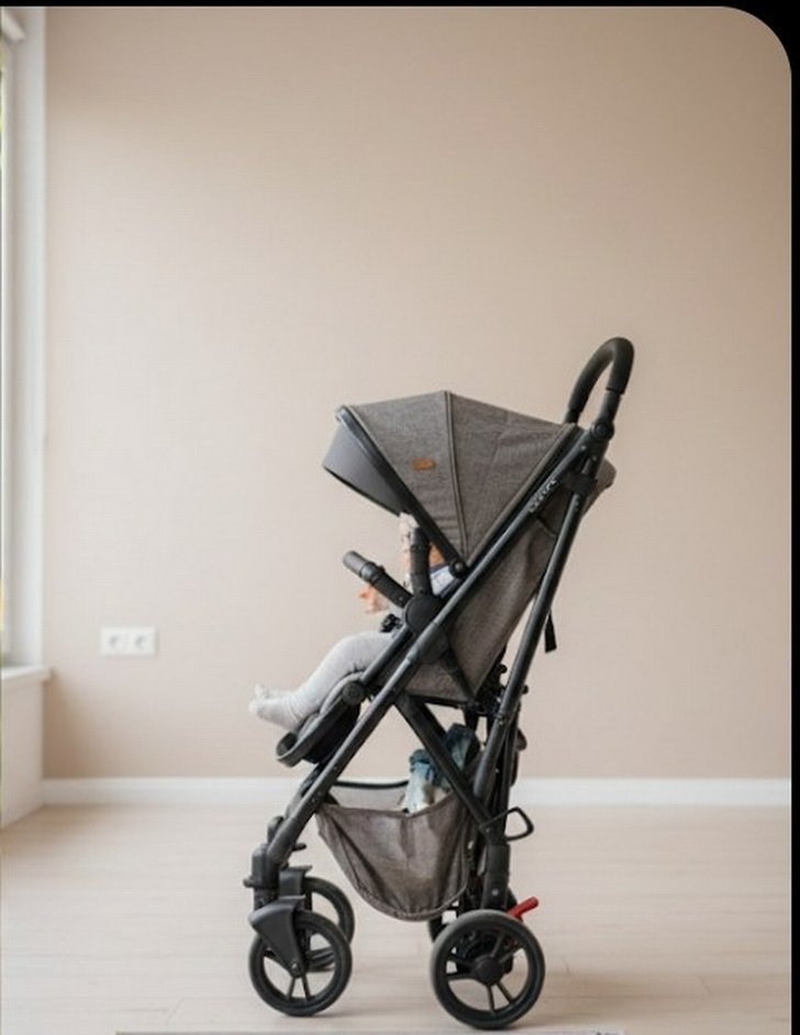 Gri Bebek Arabası Çiftli Model - Görsel 3