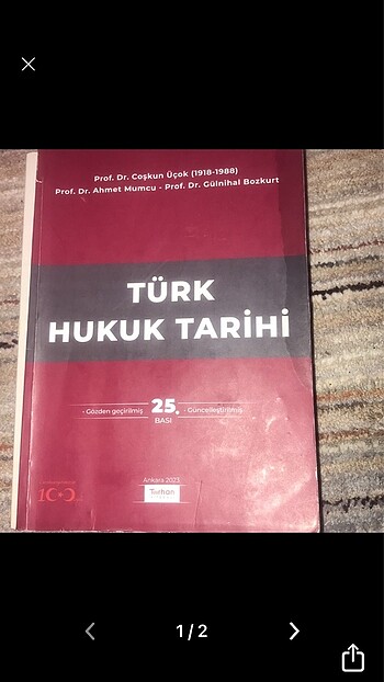 TÜRK HUKUK TARİHİ 25.BASKI