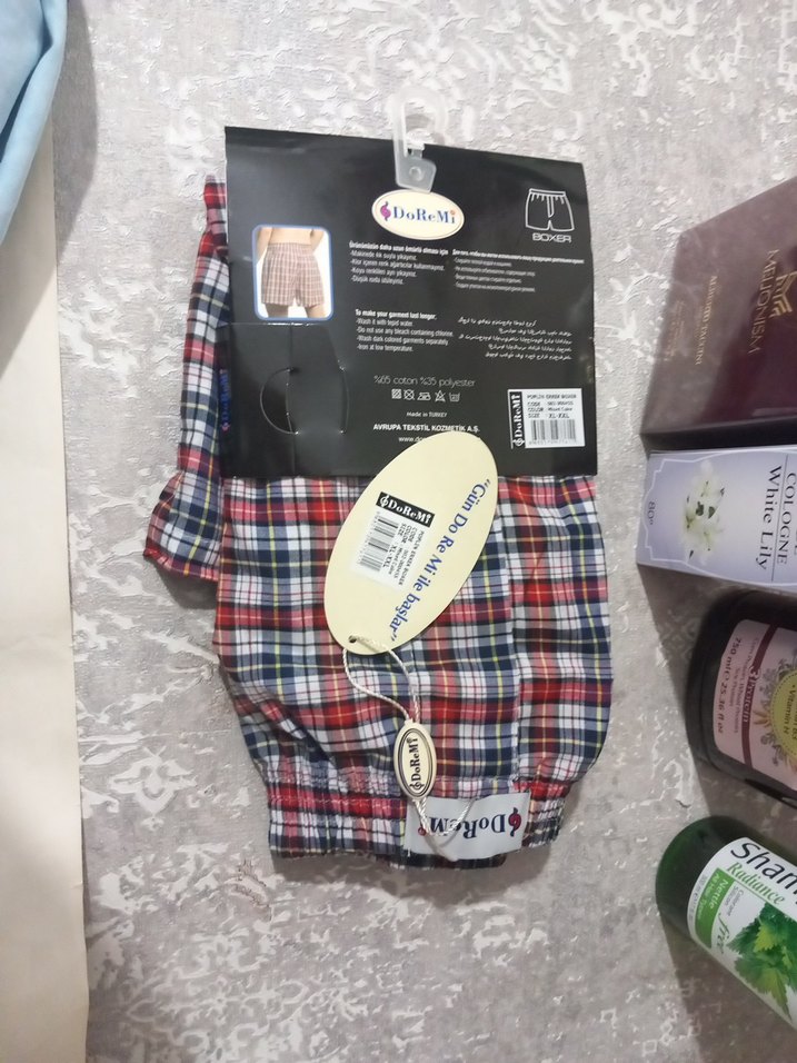 Erkek Vücut Bakım Seti 5 adet ve Rahat Pamuklu Boxer - Görsel 3