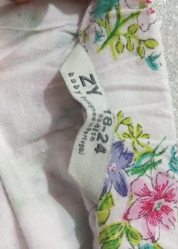 18-24 Ay Beden Çiçek Desenli Volanlı Bohem Kız Eteği