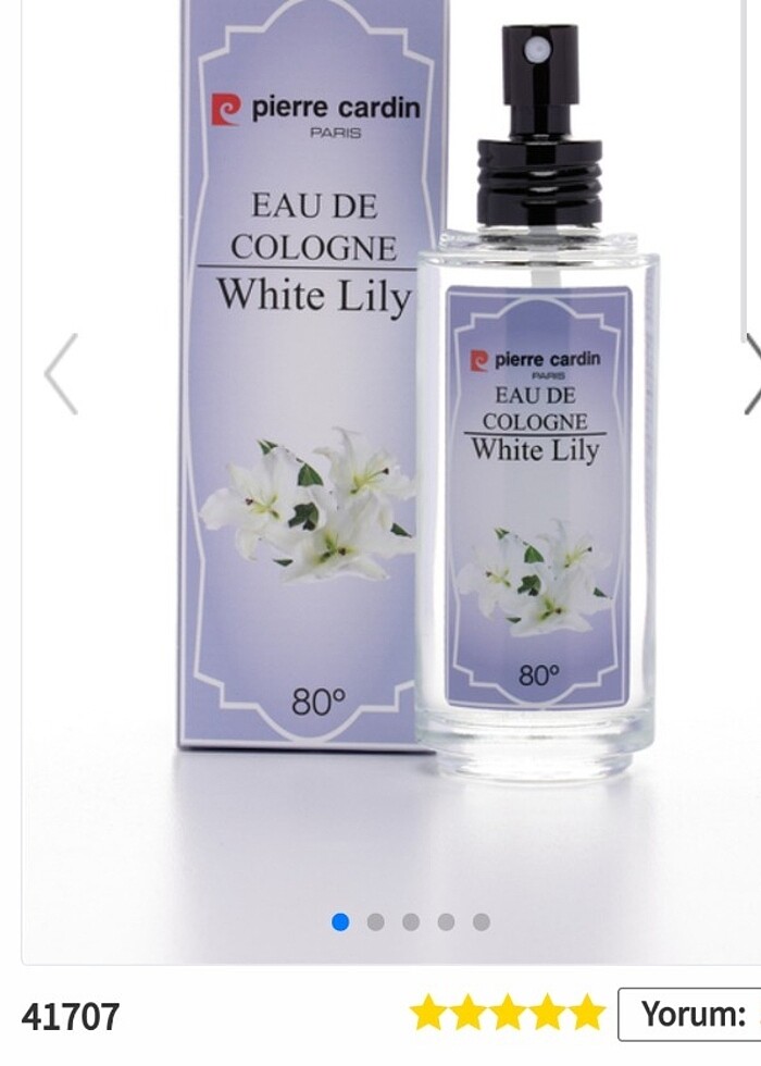 Pierre Cardin Eau De Kolonya White Lily 100 ml - Cam Şişe - Görsel 3