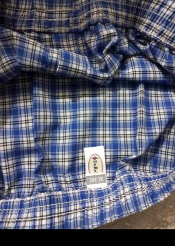 Düğmeli Erkek Kısa Paçalı Ekose Pijama 6  adet fiyatı - Görsel 3