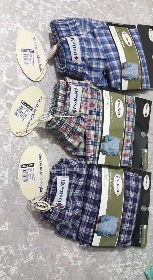 Düğmeli Erkek Kısa Paçalı Ekose Pijama 6  adet fiyatı - Görsel 2