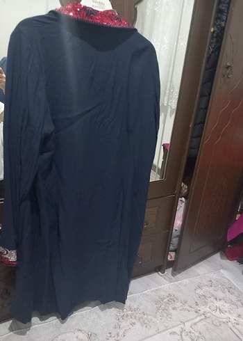 Kadın Lacivert Uzun Salaş Sabahlık - Görsel 3