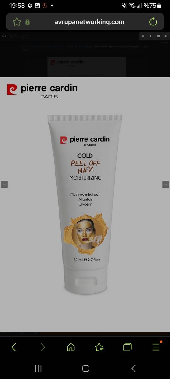 Pierre Cardin Altın Peeling Maskesi 80ml - Görsel 2