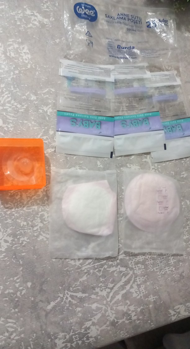 Bebek Emzirme Göğüs Pedi Beyaz - Görsel 2