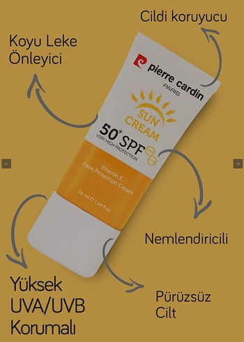 Pierre Cardin SPF 50 Güneş Kremi - Görsel 2