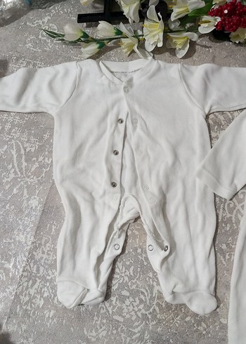 Bebek Erkek Beyaz Hastane Tulumu - Görsel 2