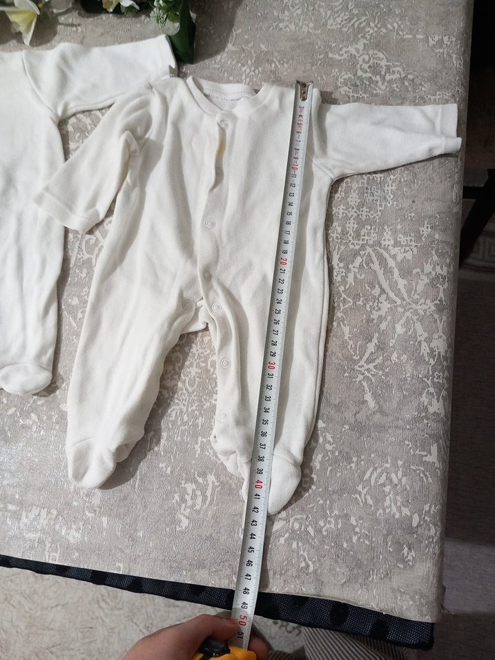 Bebek Erkek Beyaz Hastane Tulumu - Görsel 5