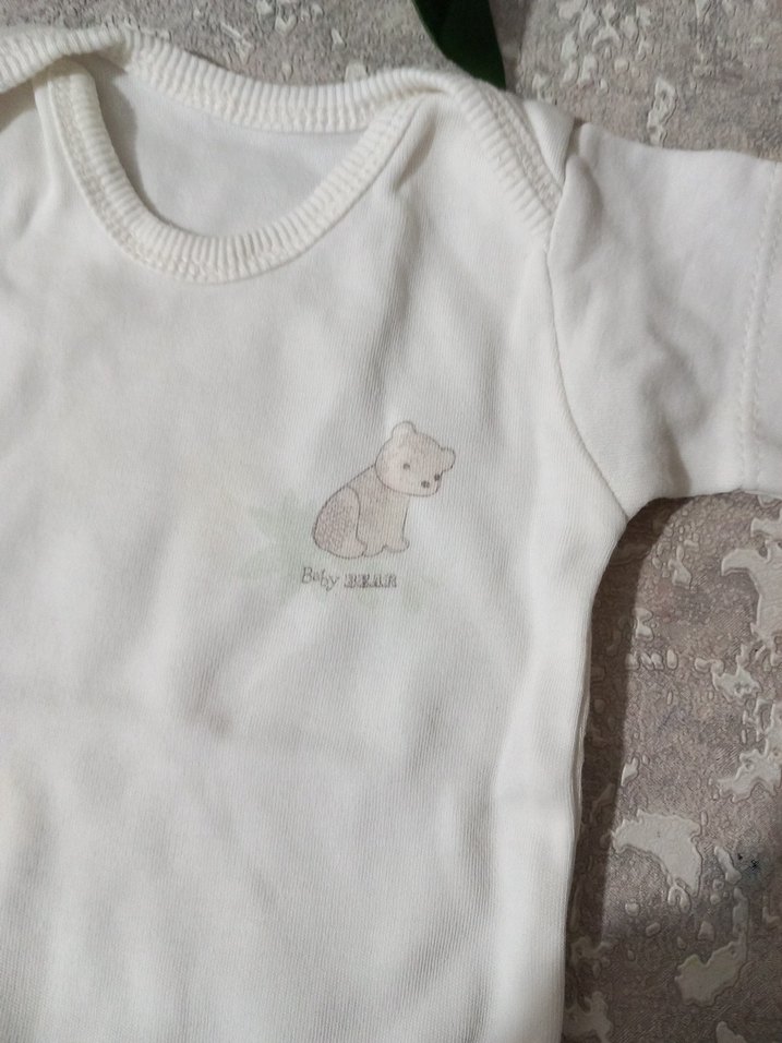 Turkuaz Erkek Bebek Kolsuz Triko Body - Görsel 2