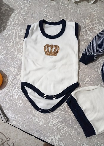 Gri Uzun Kollu Bebek Body - Görsel 5