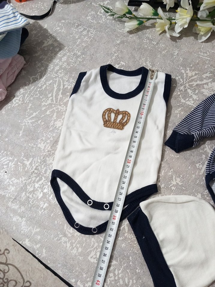 Gri Uzun Kollu Bebek Body - Görsel 2