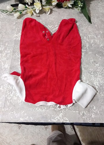 Nakışlı Renkli Kırmızı Fırın Eldiveni - Görsel 3