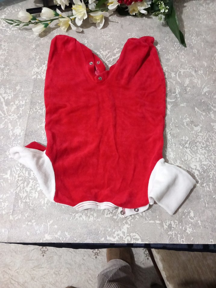 Nakışlı Renkli Kırmızı Fırın Eldiveni - Görsel 3