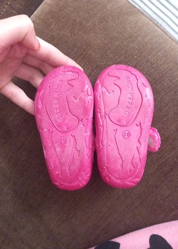 Renkli Nakışlı Pembe Kız Bebek İlk Adım Ayakkabısı - Görsel 4