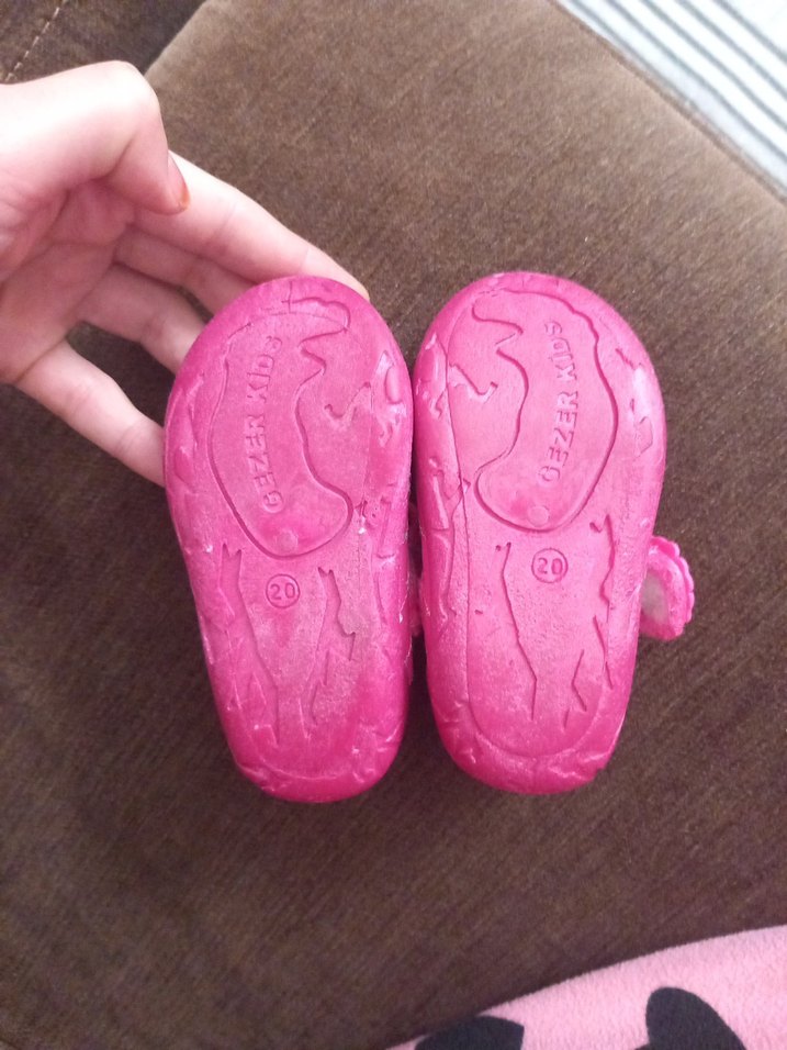 Renkli Nakışlı Pembe Kız Bebek İlk Adım Ayakkabısı - Görsel 4