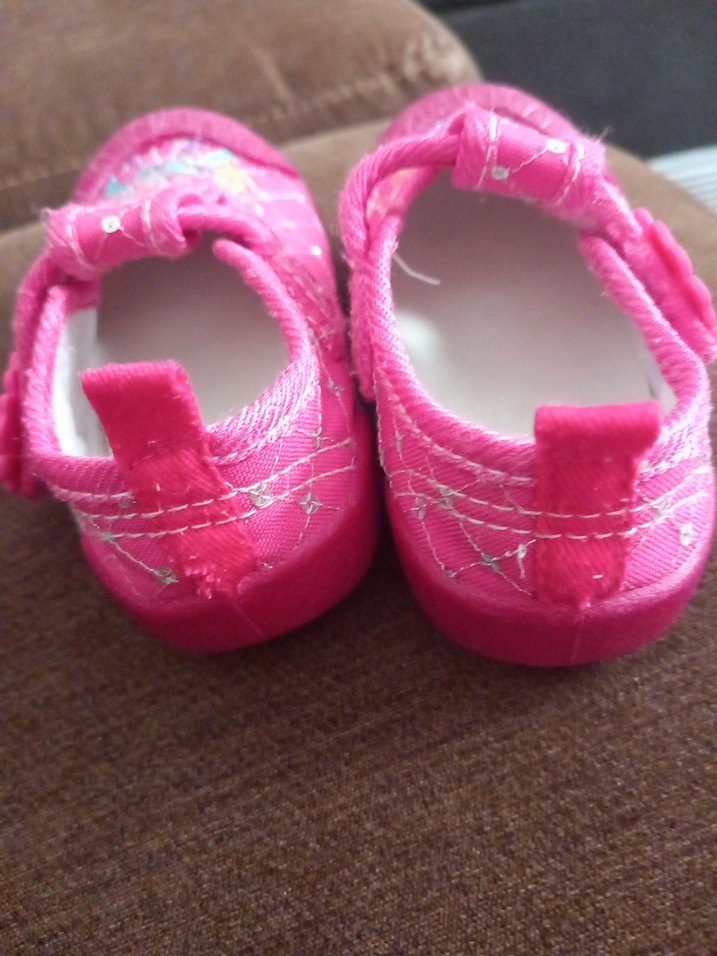 Renkli Nakışlı Pembe Kız Bebek İlk Adım Ayakkabısı - Görsel 2