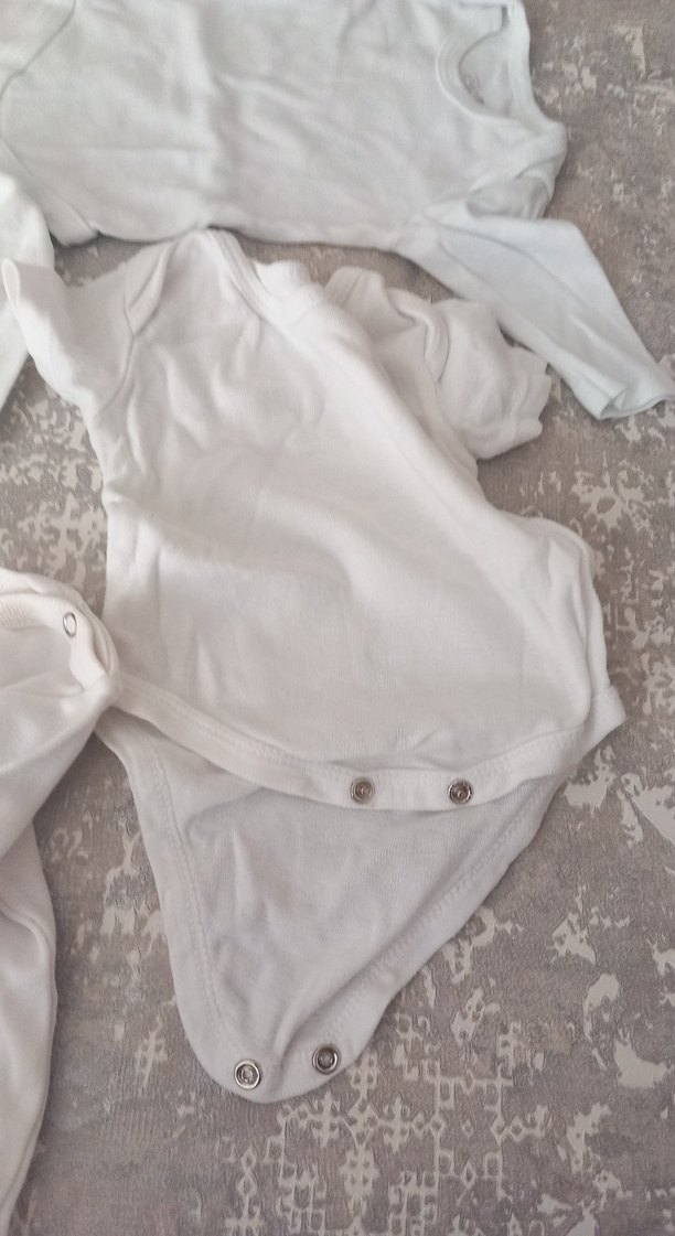 BebekKısa Kollu Beyaz Hastane Tulumu - Görsel 2