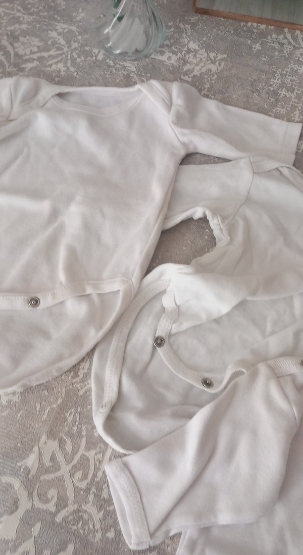 BebekKısa Kollu Beyaz Hastane Tulumu - Görsel 3