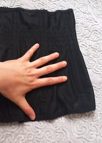 Siyah Düz Kumaş Hemşire Korsesi - Görsel 8