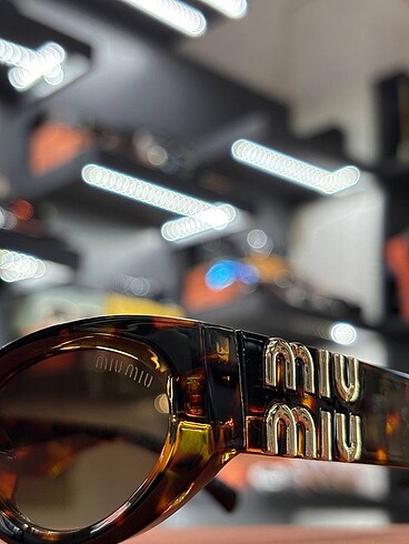  Beden kahverengi Renk Miu Miu ithal SUNGLASSES