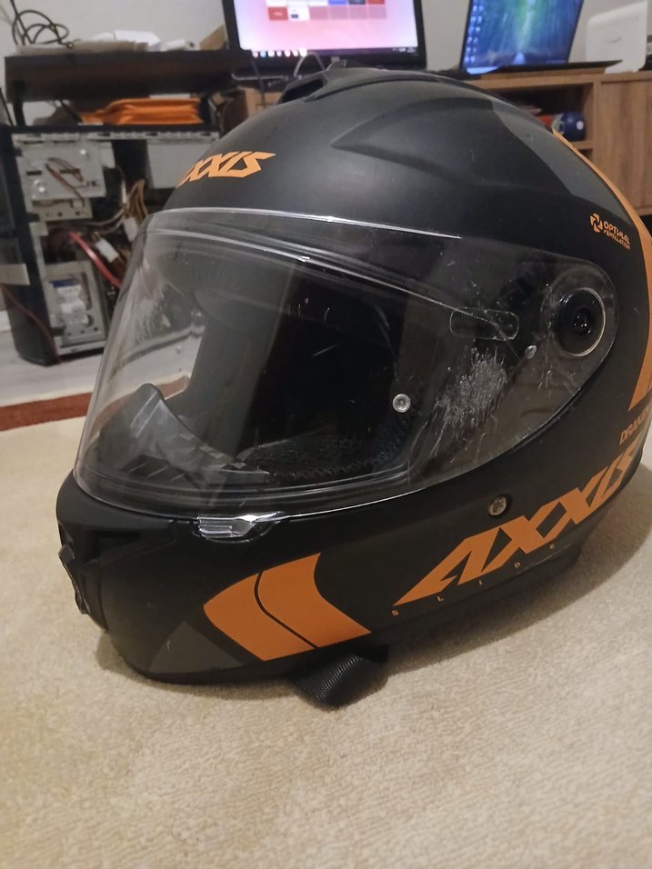 TAM YÜZ KASKI AXXİS DRAKEN - Görsel 3