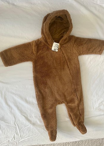 Kahverengi Kürklü Bebek Tulumu - Görsel 2