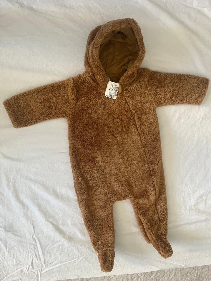 Kahverengi Kürklü Bebek Tulumu - Görsel 2