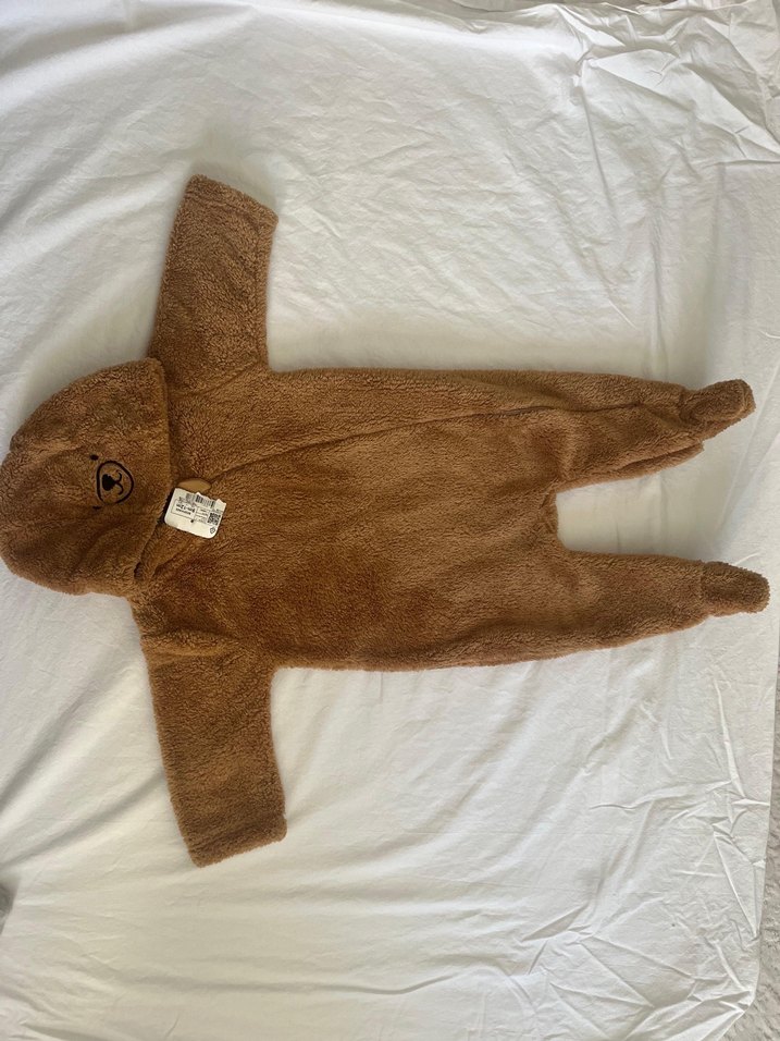 Kahverengi Kürklü Bebek Tulumu - Görsel 3