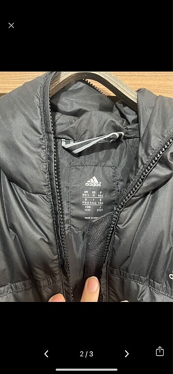 Adidas ADİDAS MARKA CEPLİ,ŞAPKALI ŞİŞME MONT M BEDEN