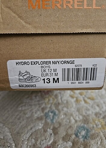 31 Beden Merrell Hydro Explorer Çocuk Sandaleti