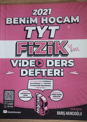  BENİM HOCAM YAYINLARI TYT FİZİK-KİMYA VİDEO DERS DEFTERİ