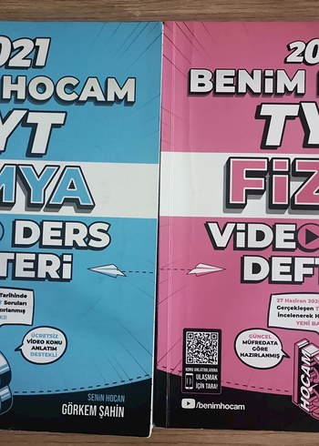BENİM HOCAM YAYINLARI TYT FİZİK-KİMYA VİDEO DERS DEFTERİ