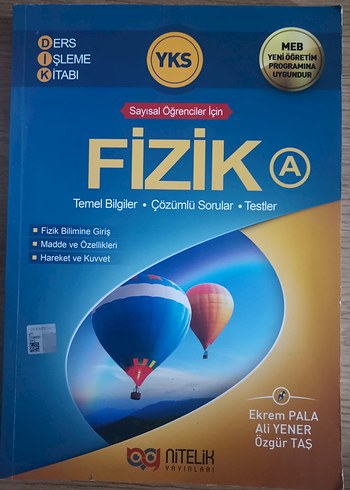  NİTELİK YAYINLARI FİZİK A-B KONU ANLATIMLI SORU BANKASI