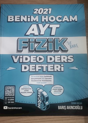  Beden Renk BENİM HOCAM AYT FİZİK-KİMYA-BİYOLOJİ VİDEO DERS NOTU