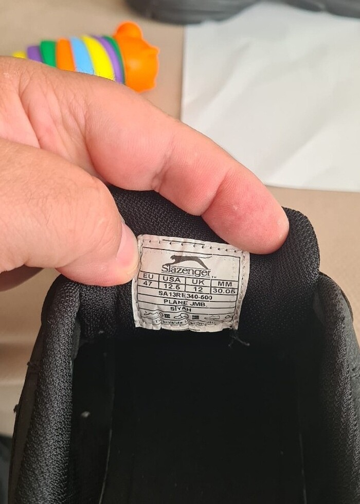 Slazenger erkek siyah spor syakkabi - Görsel 2