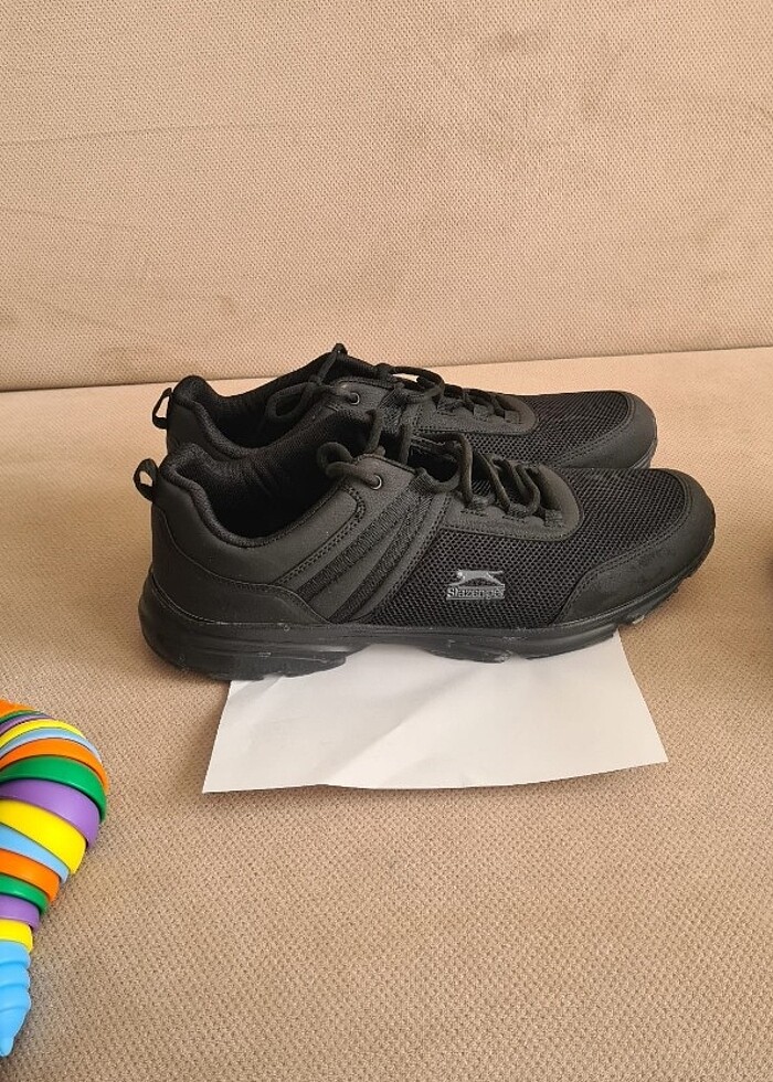 Slazenger erkek siyah spor syakkabi - Görsel 3