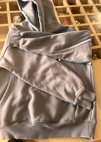 s/m Beden gri Renk Gri Kapüşonlu erkek çocuk Sweatshirt