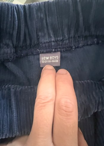 LC Waikiki Erkek Çocuk Lacivert Loose Fit kadife Pantolon