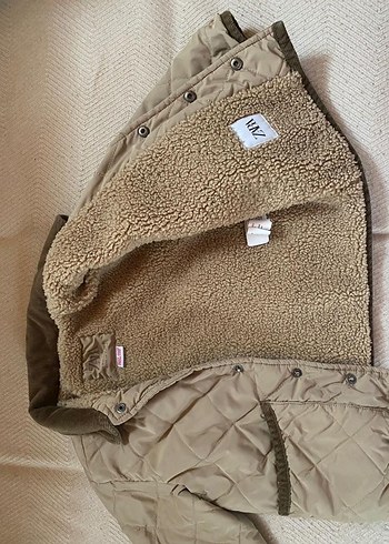 Zara Kahverengi Kürklü Erkek Çocuk Ceketi - Görsel 4