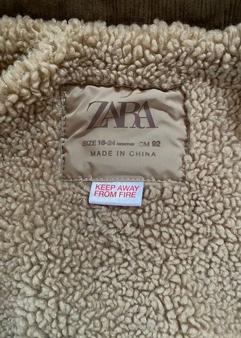 Zara Kahverengi Kürklü Erkek Çocuk Ceketi - Görsel 3