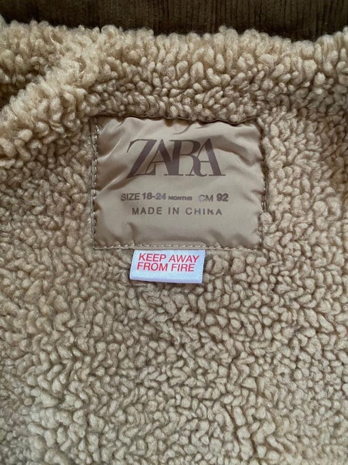 Zara Kahverengi Kürklü Erkek Çocuk Ceketi - Görsel 3