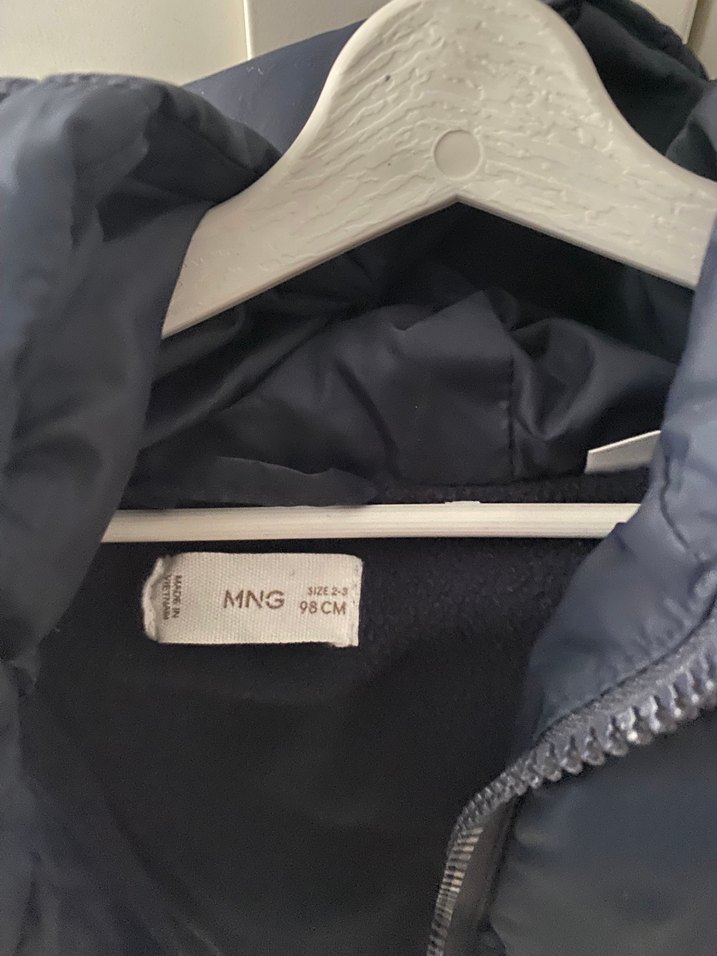 Mango Erkek Çocuk Lacivert Düz Street Wear Mont - Görsel 2